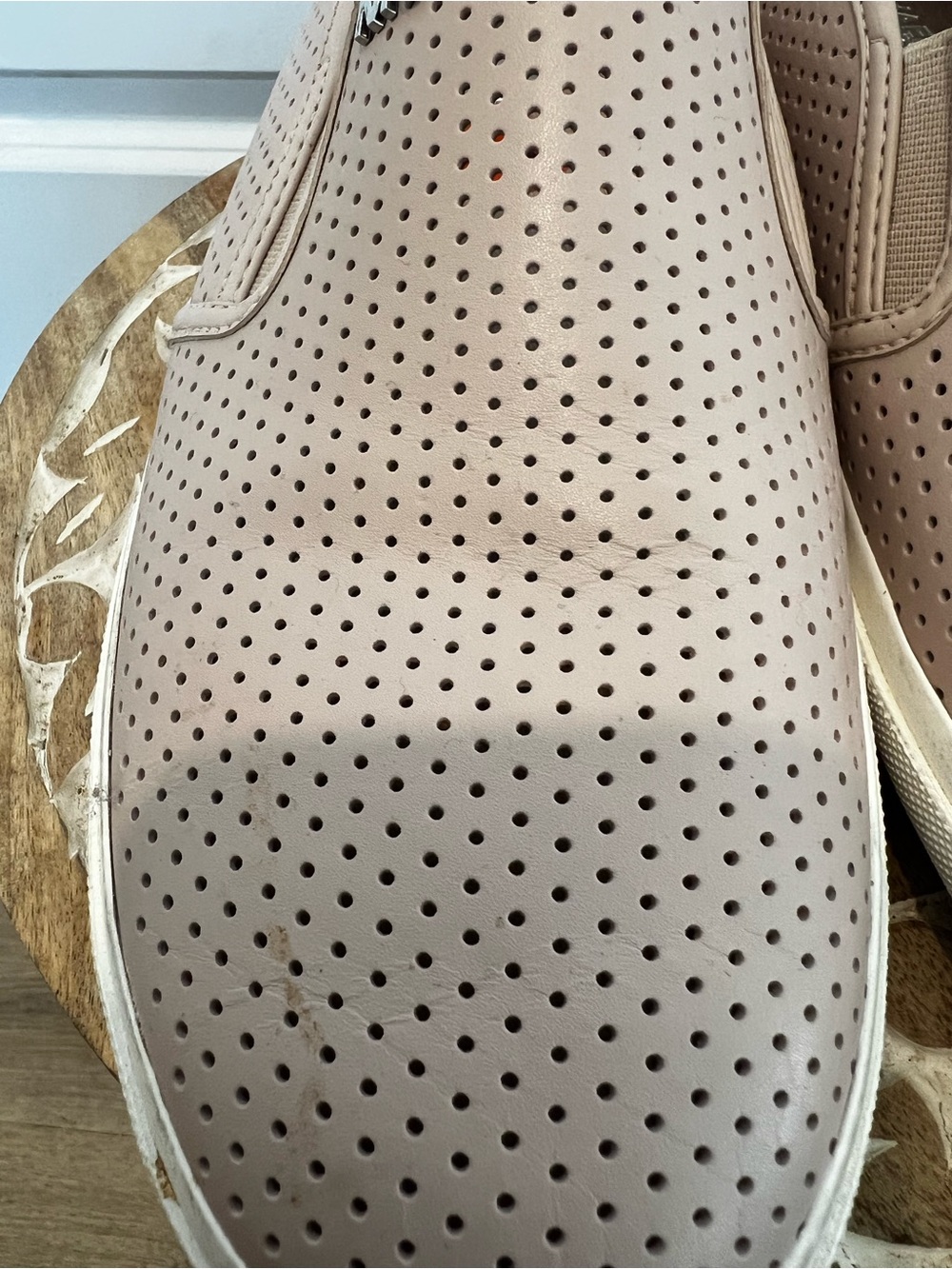 MK Perforated Slip-On Womans Shoes in Blush - Comfortable Casual Style - Picture 4 of 7